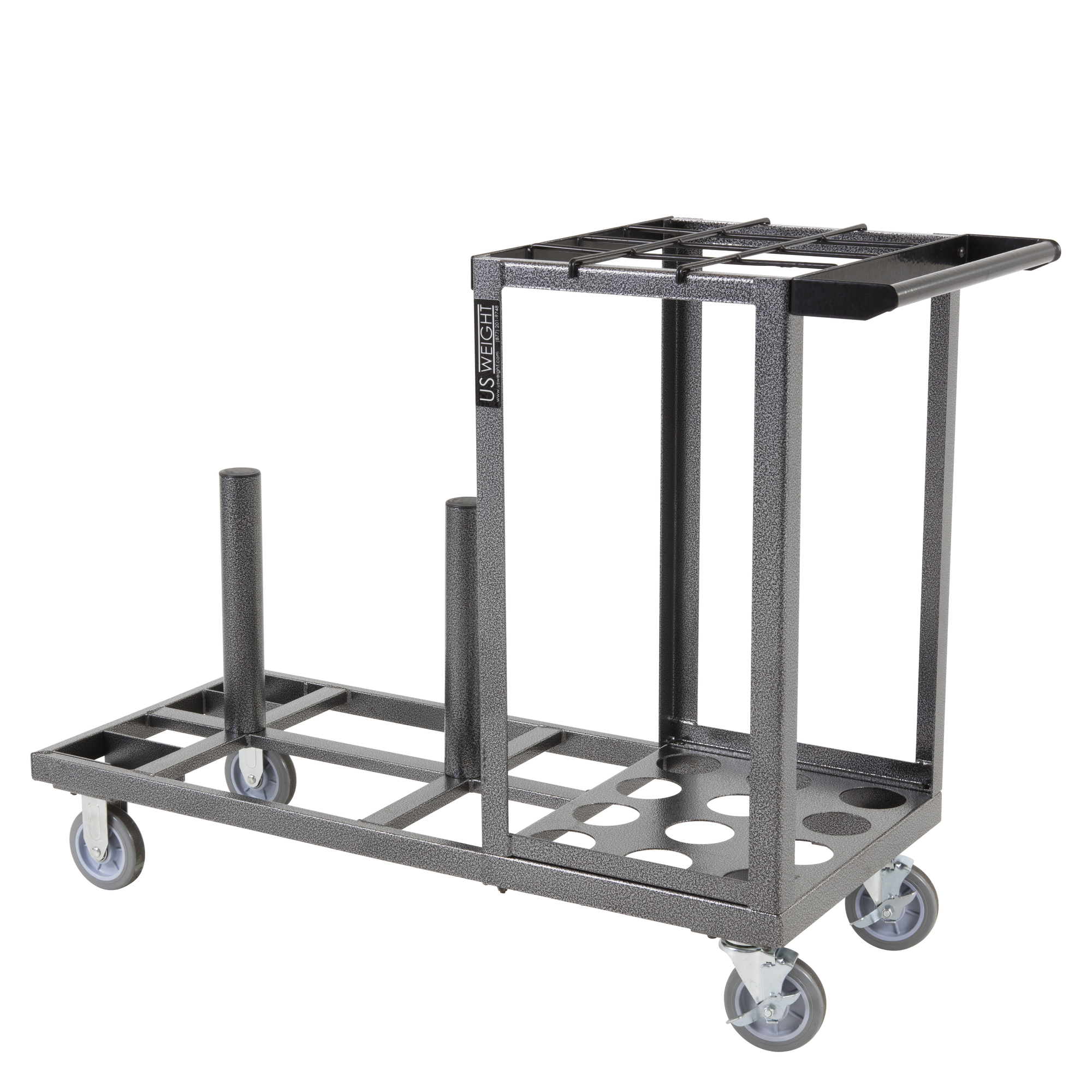 US Weight, Steel Stanchion Cart - Holds 12 Stanchions, Model# U2509